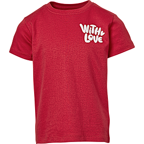 VRS børne T-shirt str. 122/128 - rød