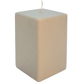 Firkantet bloklys 7x7x12 cm - sand