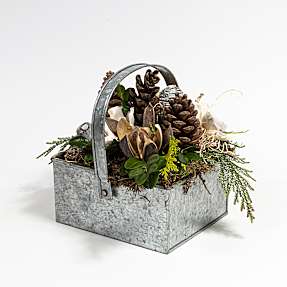 Naturdekoration i zink