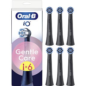 Oral-B iO Gentle Care tandbørstehoveder 6-pak - sort