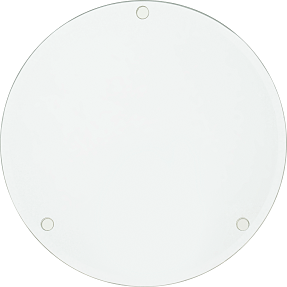 Glasfad med facetkant Ø: 24 cm