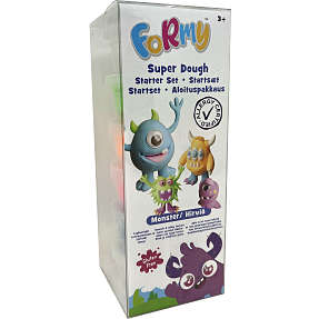 Formy Super Dough modellervoks starterpakke - monstre