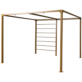 Bali pergola alu stel 3x3 meter - teaklook