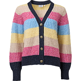 VRS dame cardigan str. 2XL - multifarvet