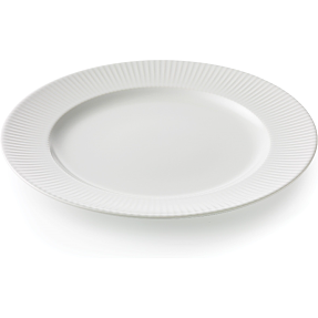 Groovy middagstallerken - hvid (Ø: 27 cm)