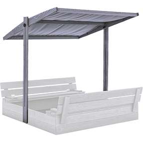 Nordic Play Active justerbart tag til sandkasse - grå<BR>