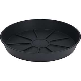 Plastik underfad - sort - Ø:22 cm