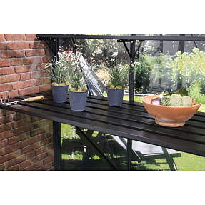 Juliana integreret lamelbord - sort