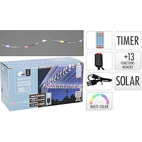 Laure solar LED lyskæde - multifarvet