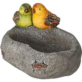 Foderstation - fugle på sten