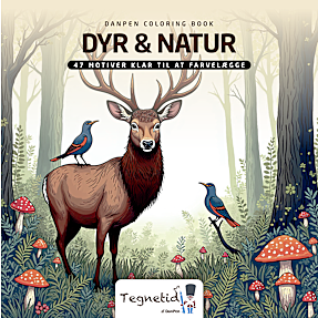 Malebog til twin marker - Tegnetid Dyr & natur
