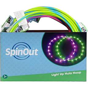 Hulahopring med lys - flere varianter - assorteret