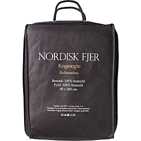 Nordisk Fjer kogeægte rullemadras - 90x200 cm
