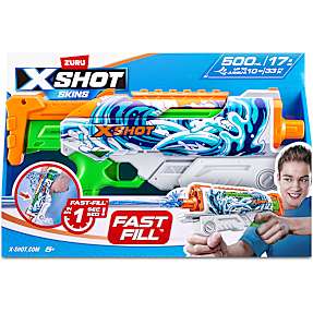 X-Shot Fast-Fill Hyperload vandpistol - assorteret