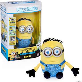 Puppetronic Minions Henry 25 cm interaktiv dukke