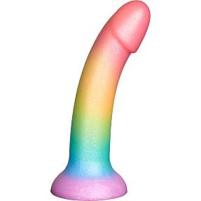 baseks Rainbow silikone dildo 18 cm