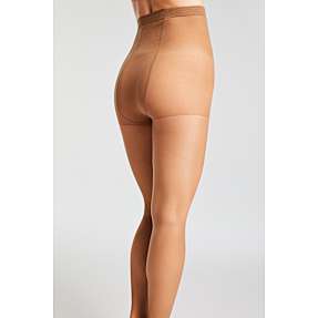 VRS 2-pak strømpebukser med panelkile crepe str. XL - ambre