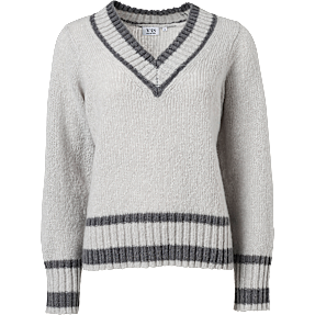 VRS dame striktrøje str. L - grå