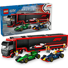 LEGO City lastbil med Formel 1 biler 60445