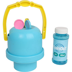 SpinOut sæbeboble spand - lyseblå