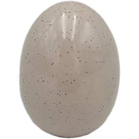 Påskeæg i porcelæn H: 7,5 cm - flere varianter - assorteret