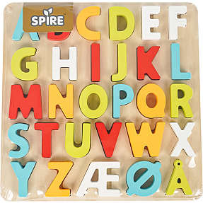Spire alfabet puslespil træ - 29 brikker