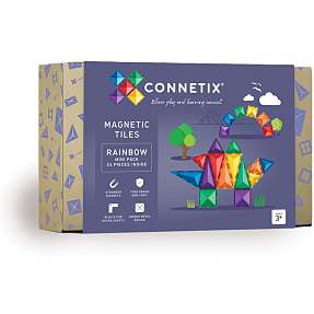 Connetix Mini Pack magnetsæt 24 dele - Rainbow