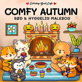 Comfy Autumn malebog - Coloring Book Cafe