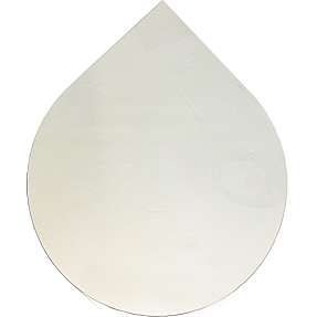 Morsø Dråbeformet glasgulvplade m. logo