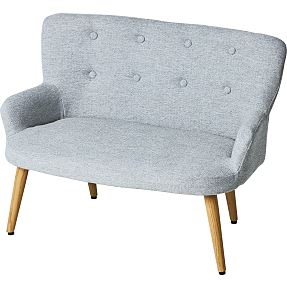 Coco mini sofa - gråt stof