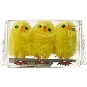 Påskekyllinger i chenille 6-pak
