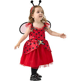 Mariehøne kostume str. 92