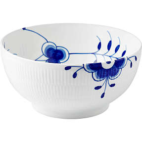 Royal Copenhagen Blå Mega Riflet skål (310cl)