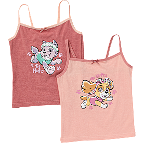 Paw Patrol 2-pak undertrøje str. 86/92 - lyserød