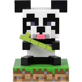 Minecraft Panda lampe - sort og hvid