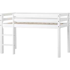 Spiloppe halvhøj seng 70x160 cm - hvid