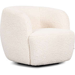 Molly loungestol i plys - hvid