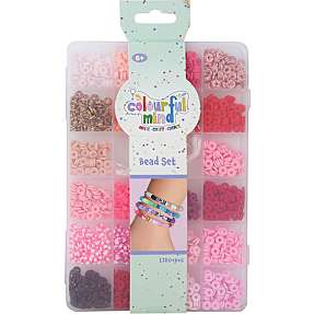 Colourful Mind perlesæt - pink