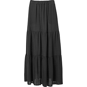 VRS dame lang nederdel med lag str. XL - sort