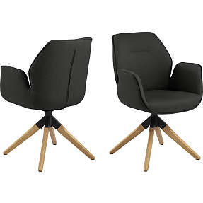 Aura spisebordsstol - mørkegrå