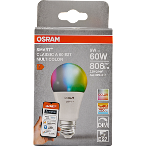 Osram Smart+ kronepære 9 W - multifarvet og dæmpbart lys