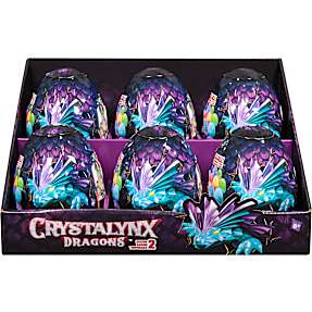 CrystaLynx Dragon krystalæg - flere varianter - assorteret