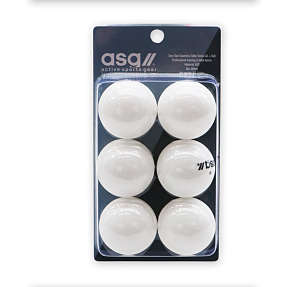 ASG Bordtennisbolde 6-pak - hvid