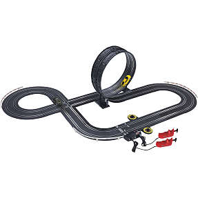 Car Mania racerbane med to Lamborghini i skala 1:43