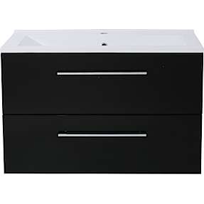 NORTIQ Bakkedahl badmøbel m. vask - sort