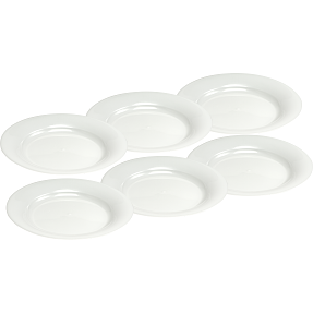 Tallerken plast 6-pak
