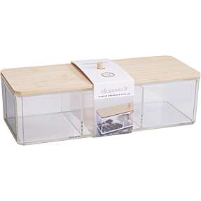 Makeup organizer med bambus låg
