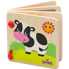 Spire bog med bondegårdsdyr - træ