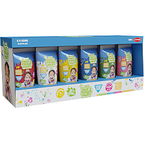 Natural Face & Finger Paint ansigts- og fingermaling 6-pak