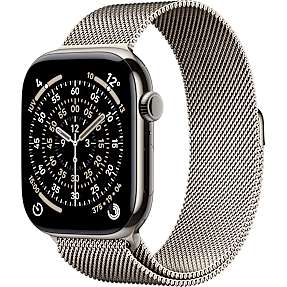 Apple Watch S11 (2025) GPS + Cell 46 mm - Natural Titanium  - Natural Milanese Loop S/M